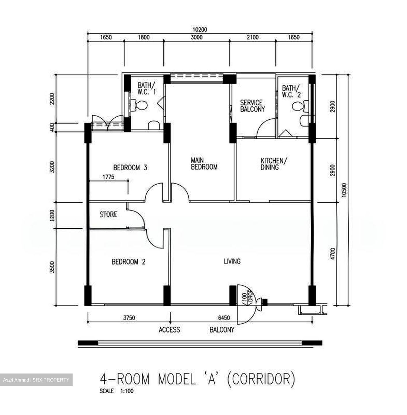 Blk 615 Woodlands Avenue 4 (Woodlands), HDB 4 Rooms #634629891